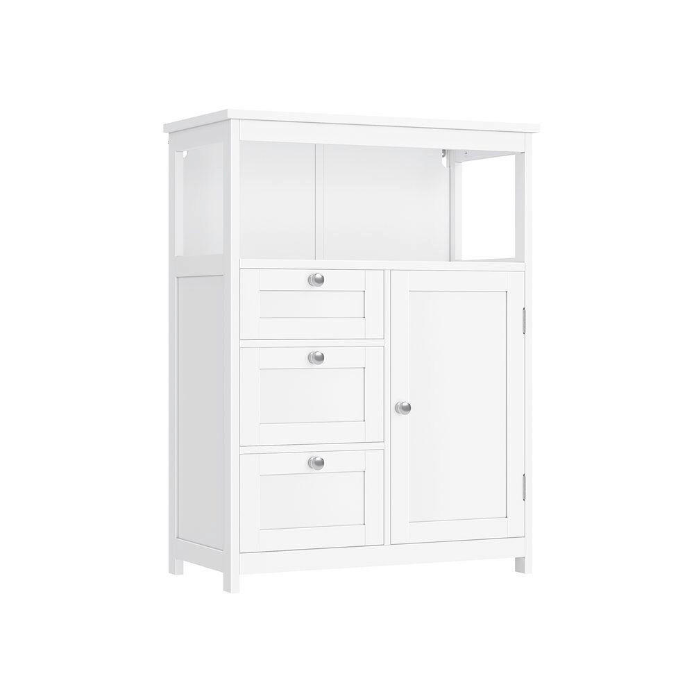 MIDISCHRANK 60/80/30 cm  - Chromfarben/Weiß, MODERN, Holzwerkstoff/Metall (60/80/30cm) - MID.YOU