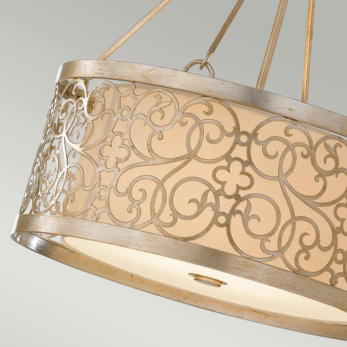 KRONLEUCHTER 58.4/80.8 cm    - Silberfarben/Goldfarben, Basics, Metall (58.4/80.8cm) - Elstead Lighting