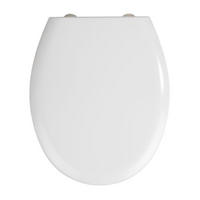 WC-SITZ Weiß  - Weiß, Basics, Kunststoff/Metall (37/44,5cm) - Wenko