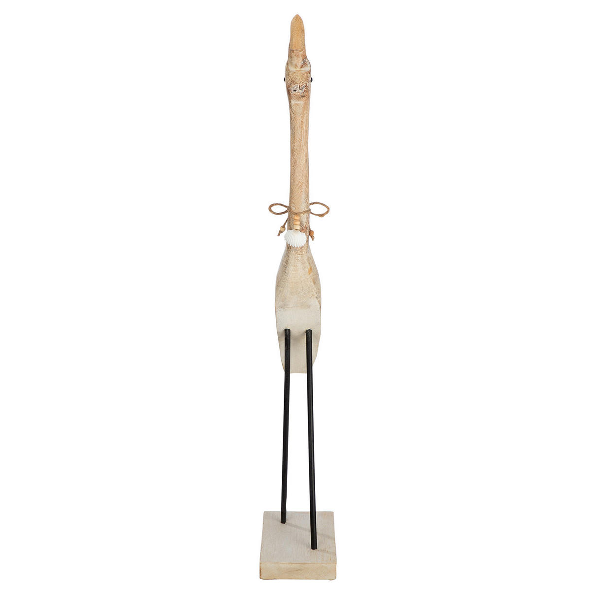 DEKOVOGEL - Beigebraun, Basics, Holz/Metall (27/93/13cm)
