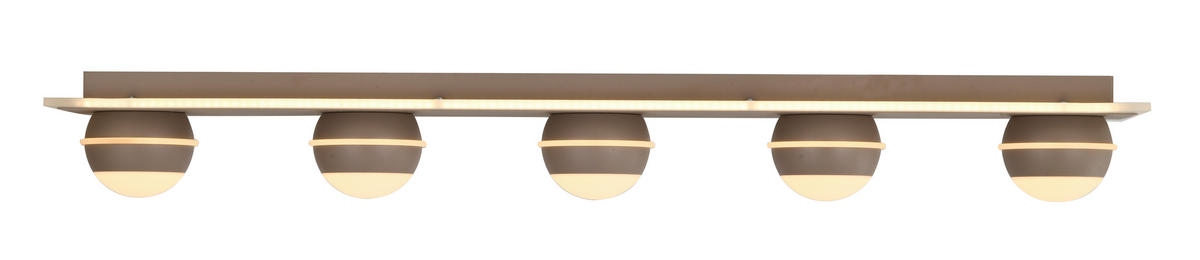 LED-DECKENLEUCHTE Biarritz 99/15/12,5 cm  - Schwarzchrom, Design, Kunststoff/Metall (99/15/12,5cm)