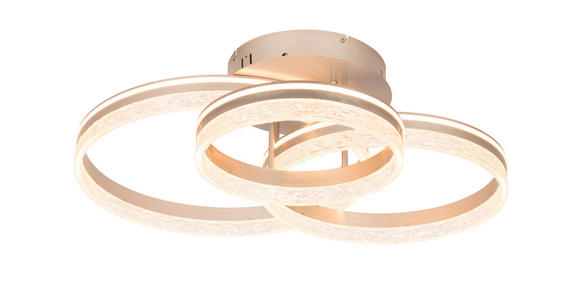 LED-DECKENLEUCHTE 72/63/22 cm   - Cappuccino, Design, Kunststoff/Metall (72/63/22cm) - Novel