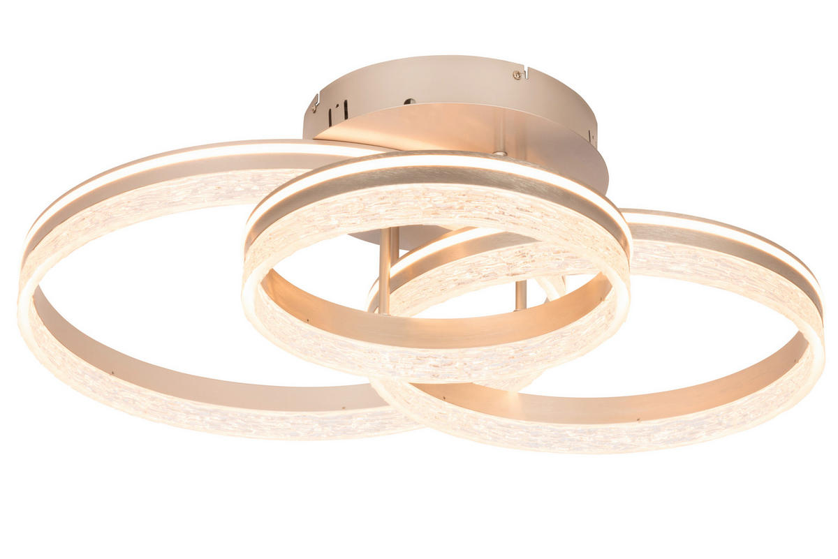 STROPNÍ LED SVÍTIDLO, 72/63/22 cm - cappuccino, Design, kov/plast (72/63/22cm) - Novel