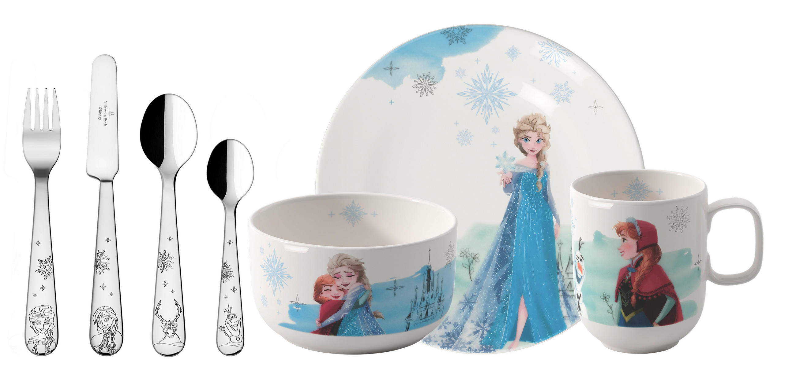 KINDERGESCHIRRSET Disney Frozen 7-teilig  - Multicolor, Basics, Keramik - Villeroy & Boch