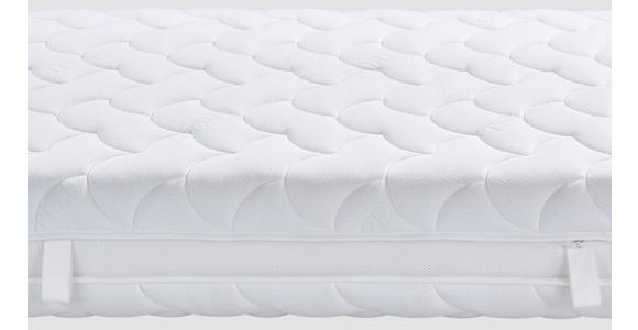 Taschenfederkernmatratze Toppio 90x200cm H2/H3 - Weiß, Textil (90/200cm) - Primatex