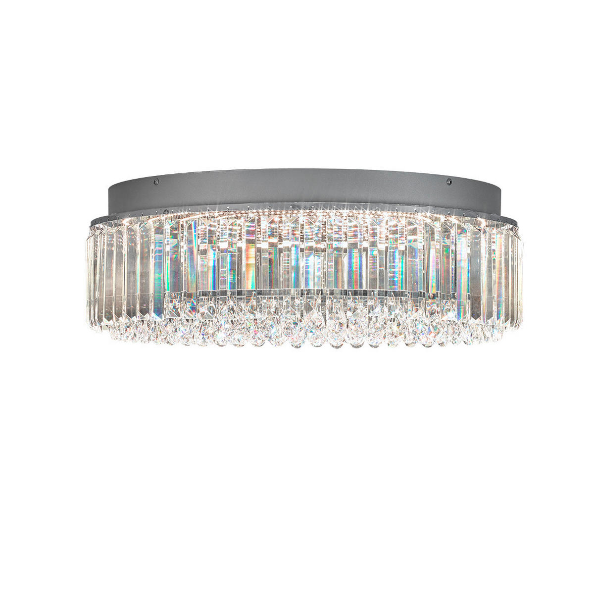 LED-DECKENLEUCHTE Royal 60/15 cm   - Chromfarben, LIFESTYLE, Metall (60/15cm) - Hell