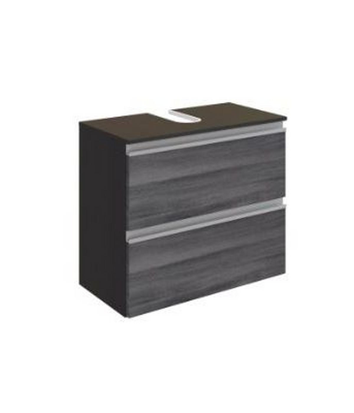 WASCHBECKENUNTERSCHRANK 60/54/35 cm  - Silberfarben/Alufarben, Basics, Holzwerkstoff/Kunststoff (60/54/35cm) - Held