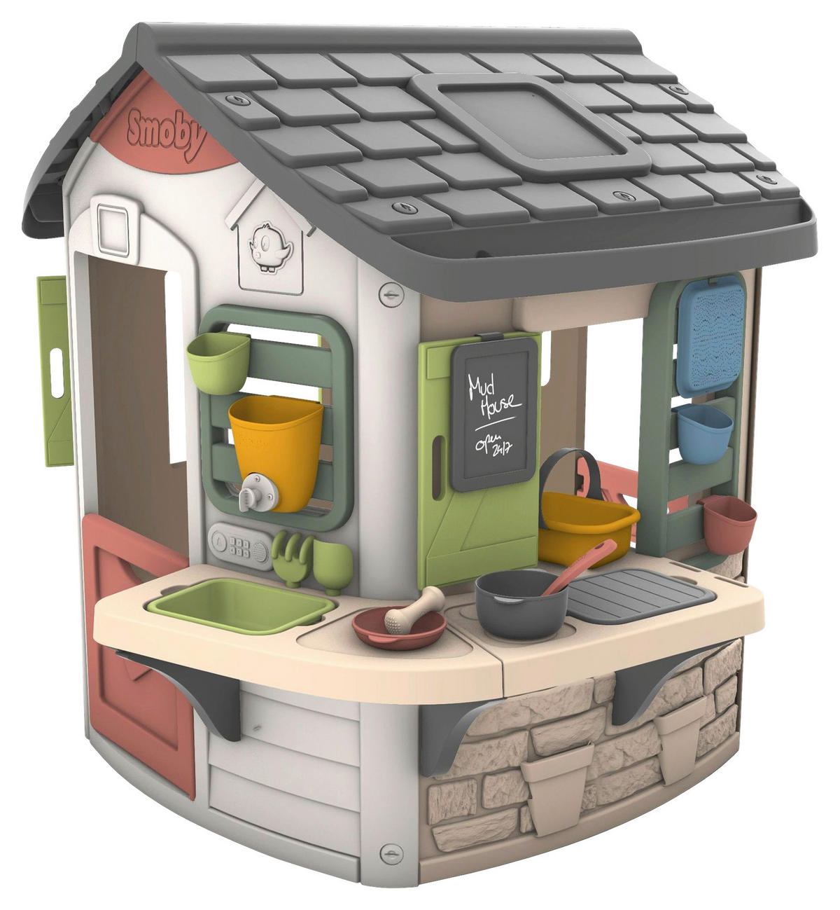 SPIELHAUS  - Multicolor, Basics, Kunststoff (28,90/99,10/121,50cm) - SMOBY