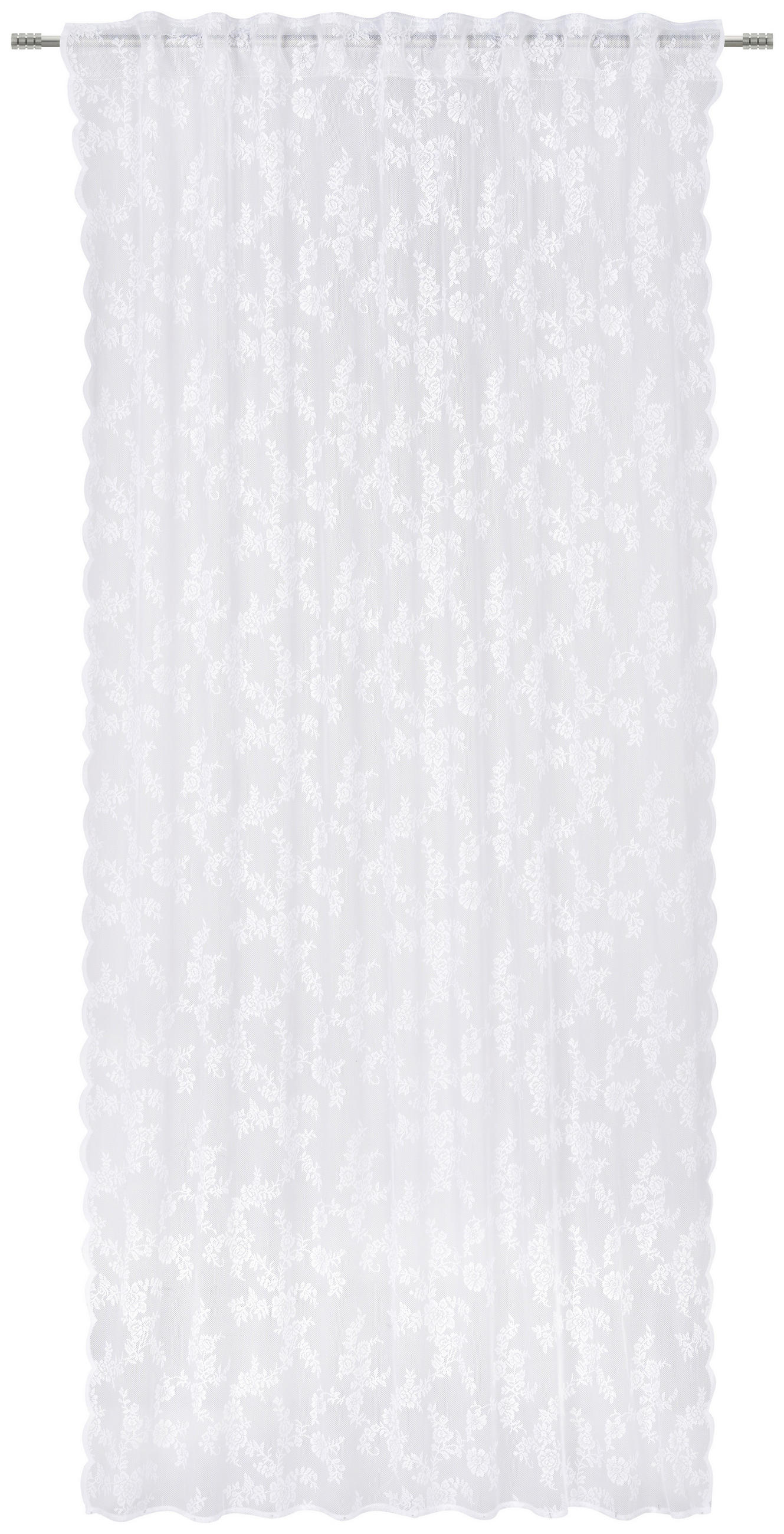 FERTIGVORHANG  halbtransparent   140/245 cm  - Weiß, LIFESTYLE, Textil (140/245cm) - Esposa