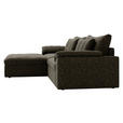 ECKSOFA  in Webstoff Schwarz  198/306 cm  - Schwarz, MODERN, Kunststoff/Textil (198/306cm) - Carryhome