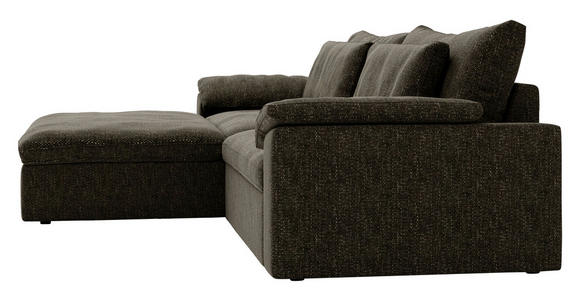 ECKSOFA  in Webstoff Schwarz  198/306 cm  - Schwarz, MODERN, Kunststoff/Textil (198/306cm) - Carryhome