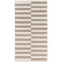 HANDWEBTEPPICH 80/150 cm Vika Weiß, Greige rechteckig  - Greige/Weiß, Basics, Textil (80/150cm) - Hanse Home