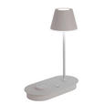 LED-TISCHLEUCHTE 25/12/33 cm   - Grau, Design, Kunststoff/Metall (25/12/33cm) - Novel