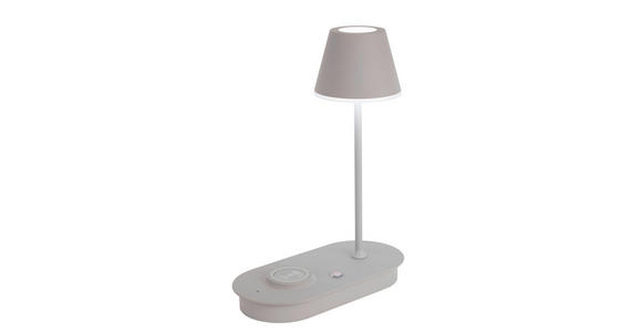 LED-TISCHLEUCHTE 25/12/33 cm - Grau, Design, Kunststoff/Metall (25/12/33cm) - Novel