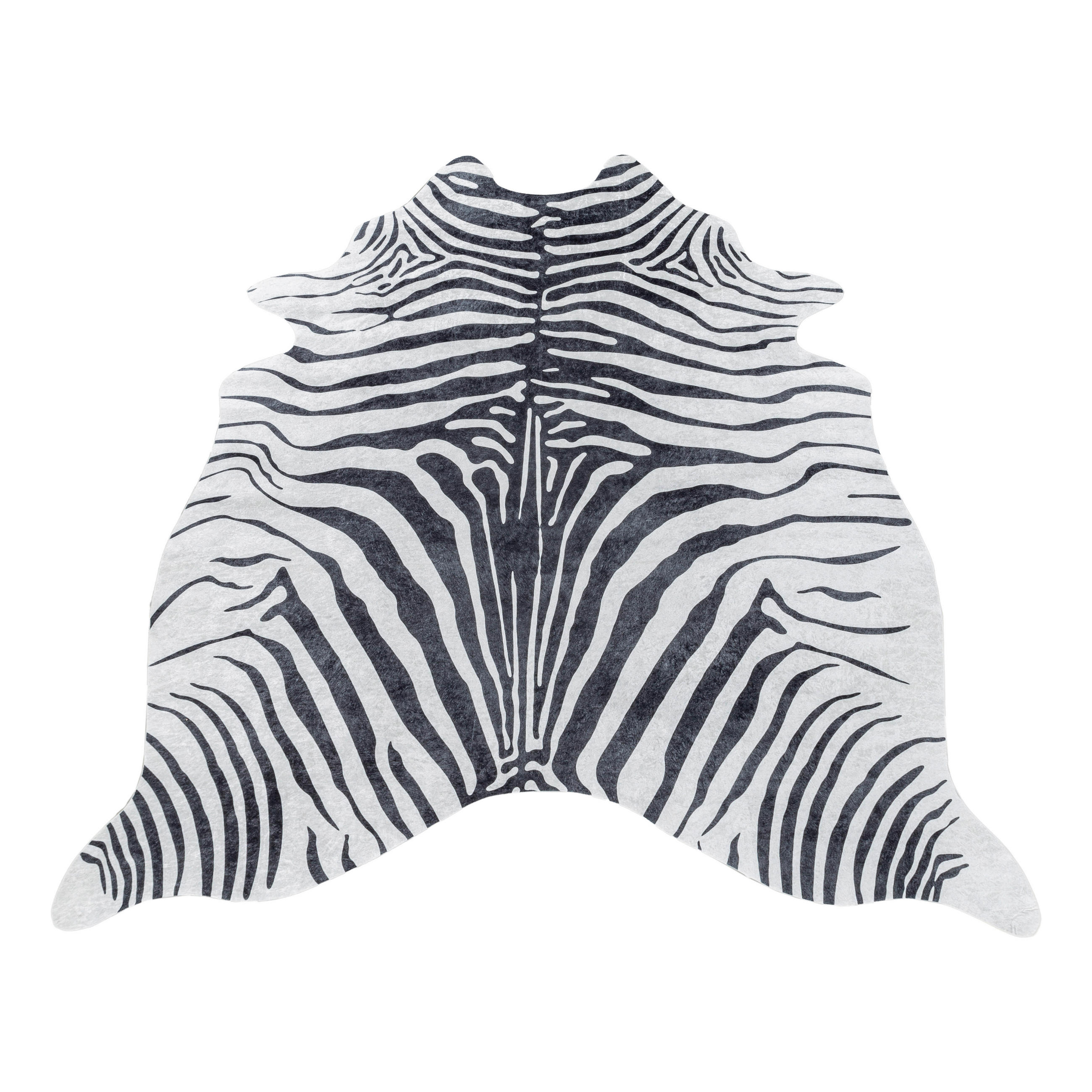 KONSTFÄLL 100/135 cm Etosha  - vit/svart, Design, läder/textil (100/135cm) - Novel