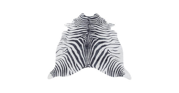 FELLTEPPICH 100/135 cm Etosha - Schwarz/Weiß, Design, Leder/Textil (100/135cm) - Novel