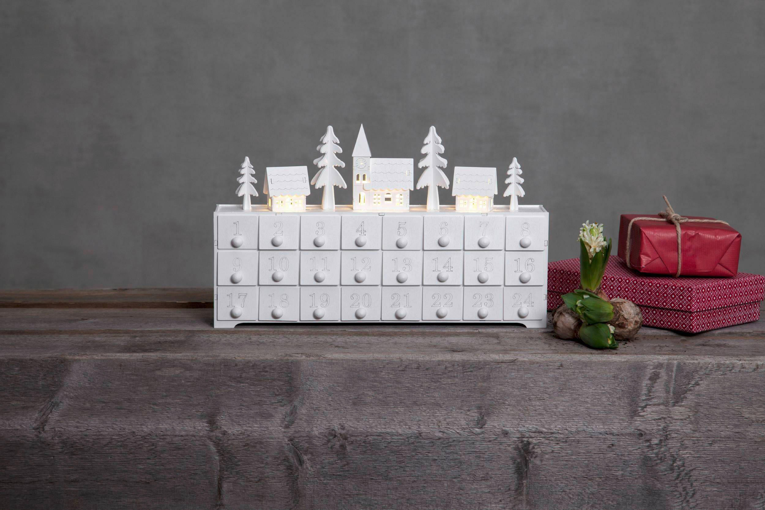 Thumbnail - Eglo Led-Dekoleuchte, Weiß, Holz, Kunststoff, Eiche, 7.5x22.5x37.5 cm, mit Schalter, Lampen & Leuchten, Innenbeleuchtung...