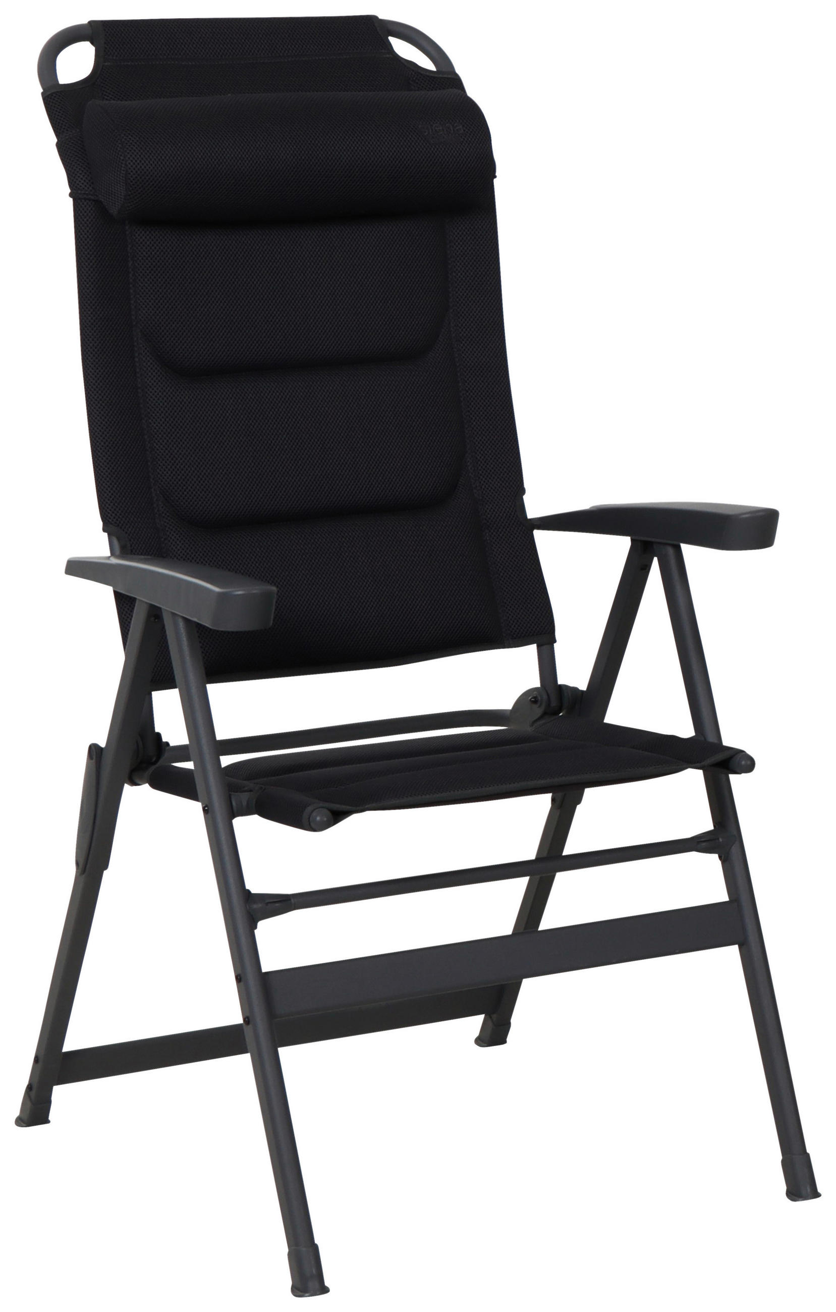 Thumbnail - Siena Garden Gartenset, Anthrazit, Schwarz, Metall, Kunststoff, Textil, Tisch klappbar, Stuhl Rückenlehne mehrfach verst...