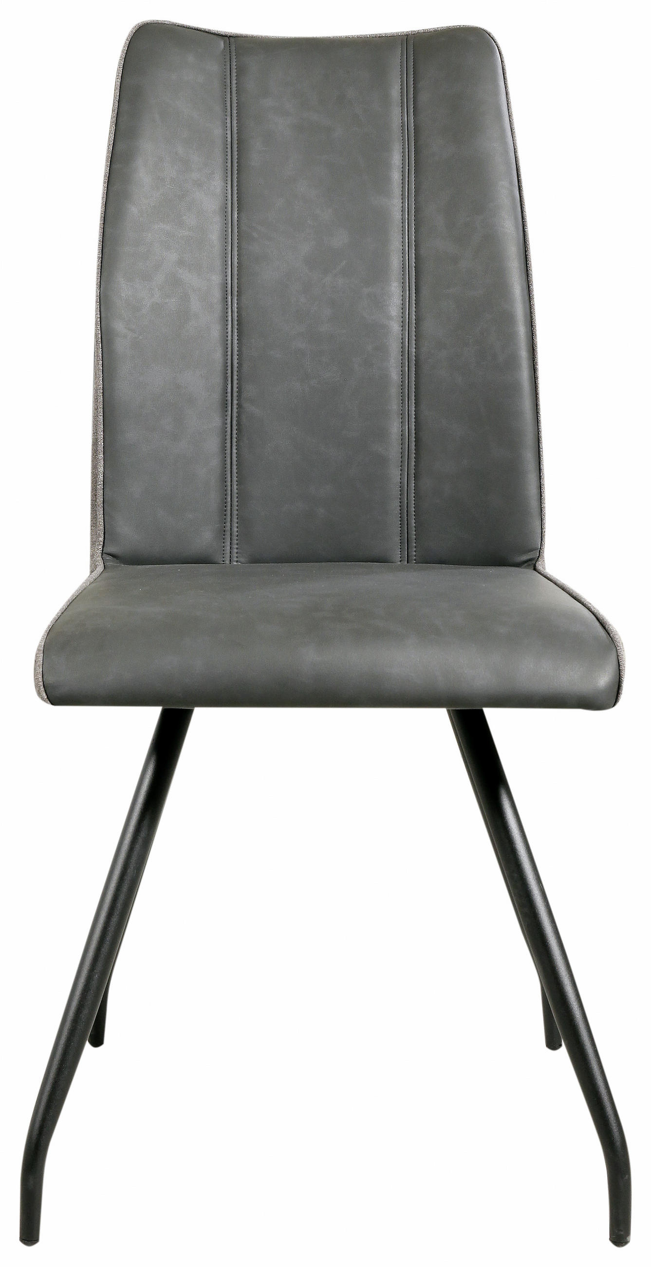 STOL, tekstil, kovina siva  - barve kroma/siva, Design, kovina/tekstil (45/96/62,5cm) - Carryhome