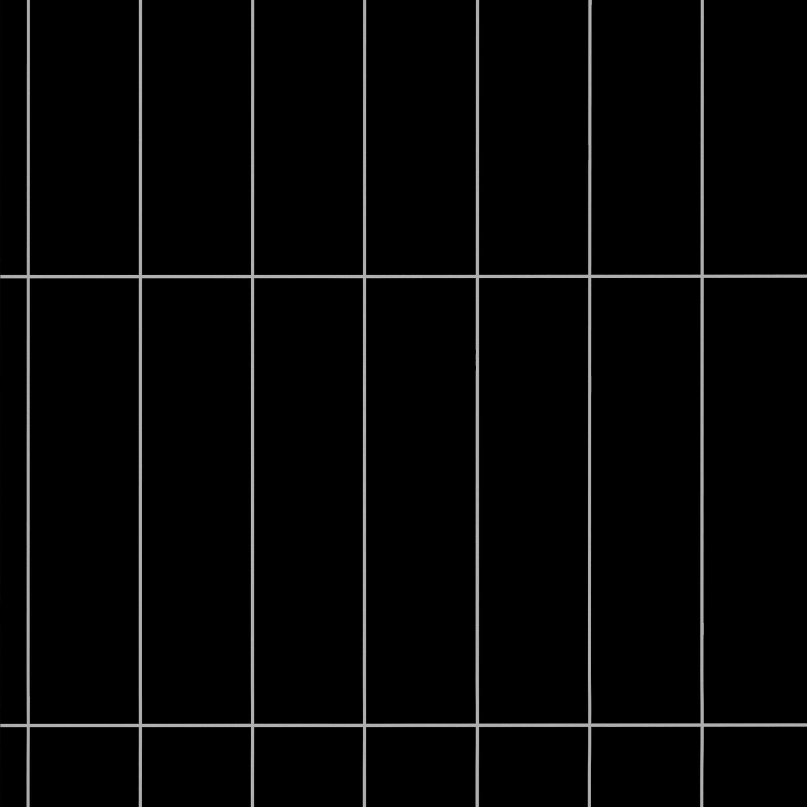 WANDPANEEL Revêt Design-Wandfliesen 3 Stück Schwarz Hochglanz  - Schwarz Hochglanz, MODERN, Kunststoff (120/60/0,37cm)