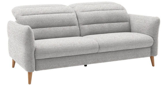 2-SITZER-SOFA in Webstoff Ecru - Ecru/Eiche Bianco, Design, Holz/Textil (192-220/85-106/98-112cm) - Dieter Knoll