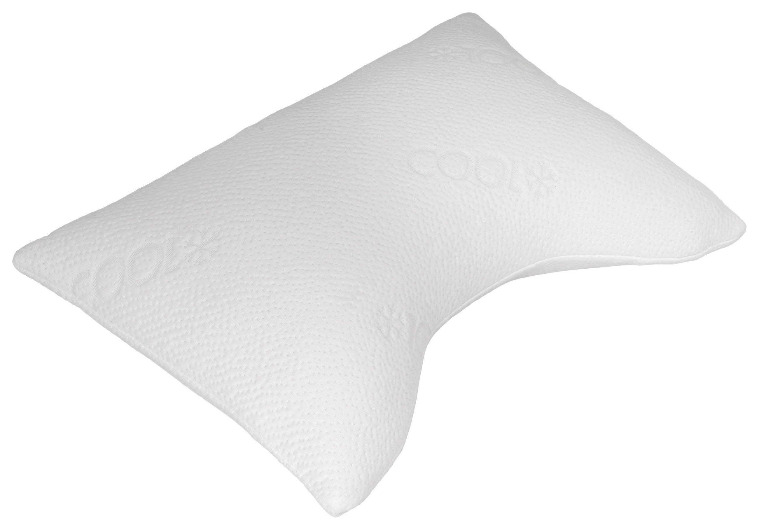 KOPFPOLSTER   - Weiß, Basics, Textil (60/17/40cm) - Boxxx