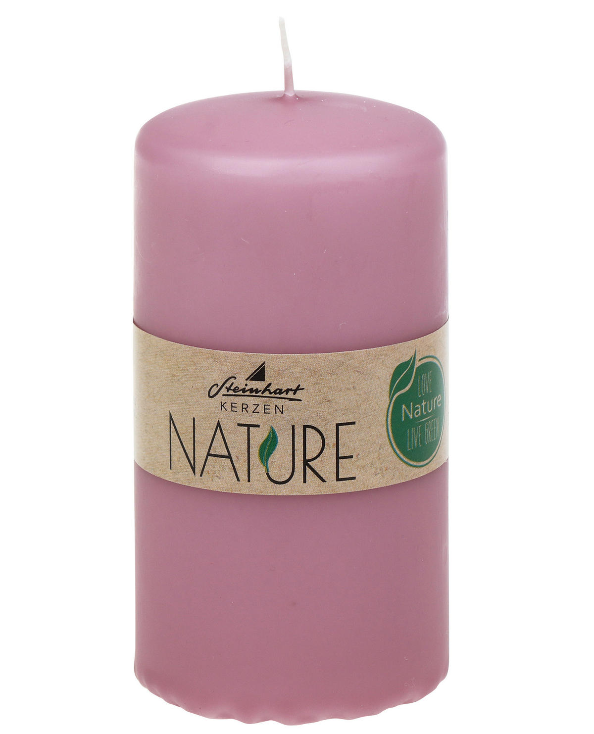 STUMPENKERZE 5,7/11,0 cm  - Rosa, Basics, Naturmaterialien (5,7/11,0cm)