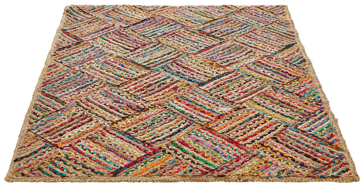TKANÝ HANDRIČKOVÝ KOBEREC, 120/170 cm, viacfarebná - viacfarebná, Natur, textil (120/170cm) - Linea Natura