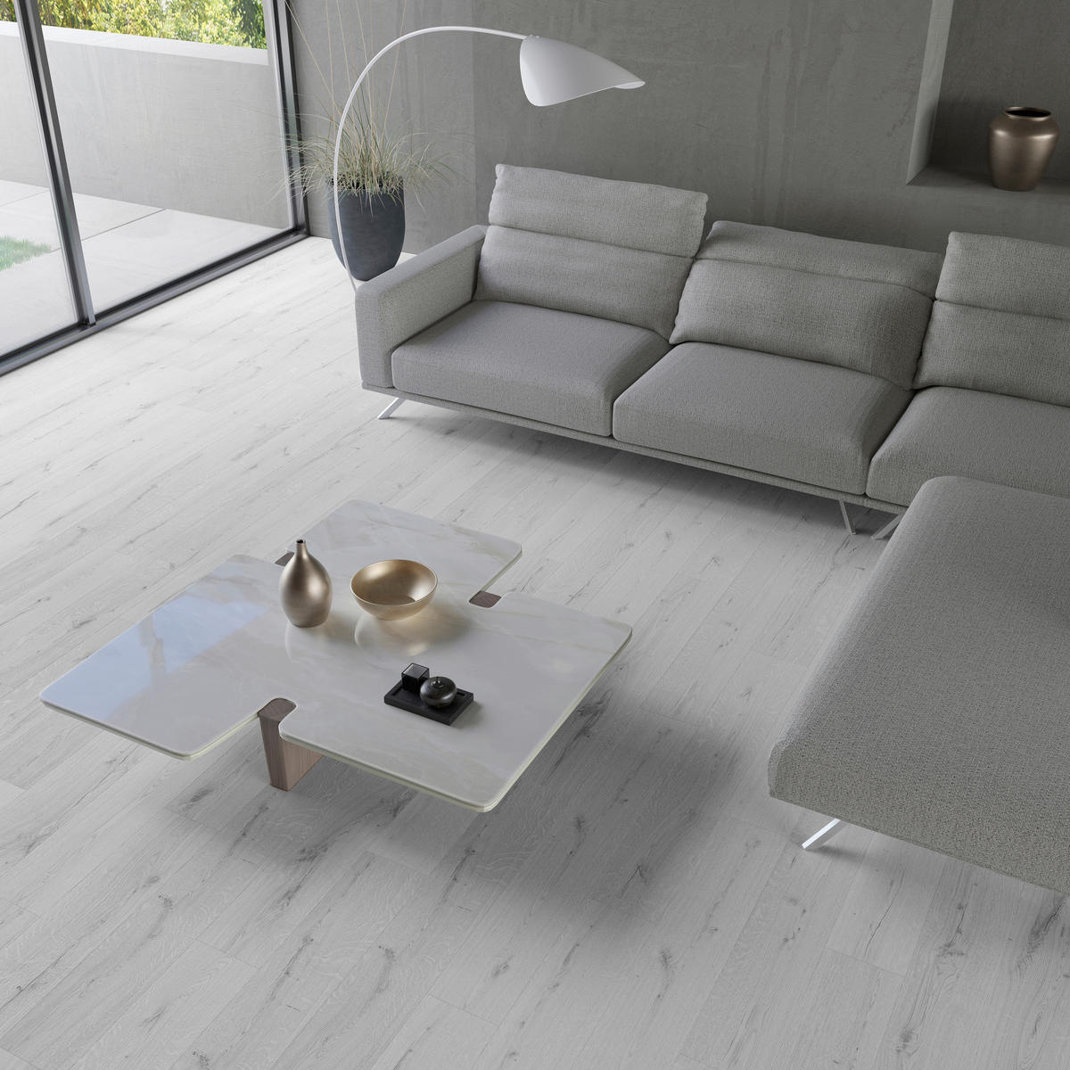 VINYLBODEN Barlinek SPC Arctic Oak  per  m² - Eiche grau, Design, Kunststoff (19,8/0,55/123,4cm) - Barlinek