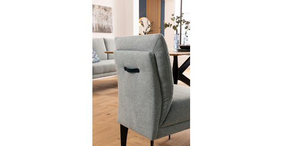 STUHL in Flachgewebe Textil - Schwarz/Grau, Design, Textil/Metall (53/92/64cm) - Moderano