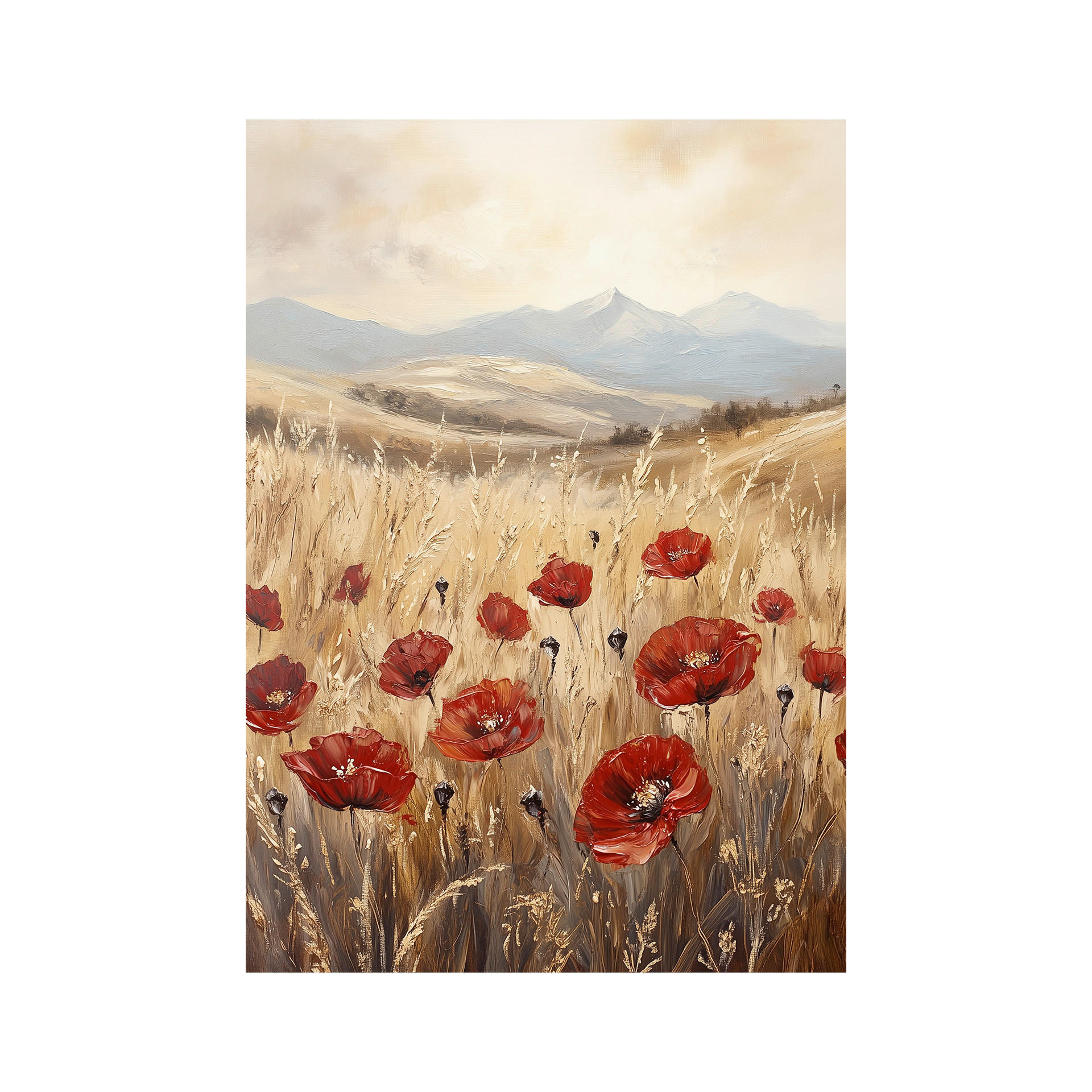 LEINWANDBILD Landschaft & Natur, Blumen 60/80 cm  - Multicolor, Basics, Holz/Textil (60/80cm)