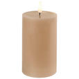 LED-KERZE 7,5/10 cm  - Sandfarben, LIFESTYLE, Kunststoff/Paraffin (7,5/10cm) - Ambia Home