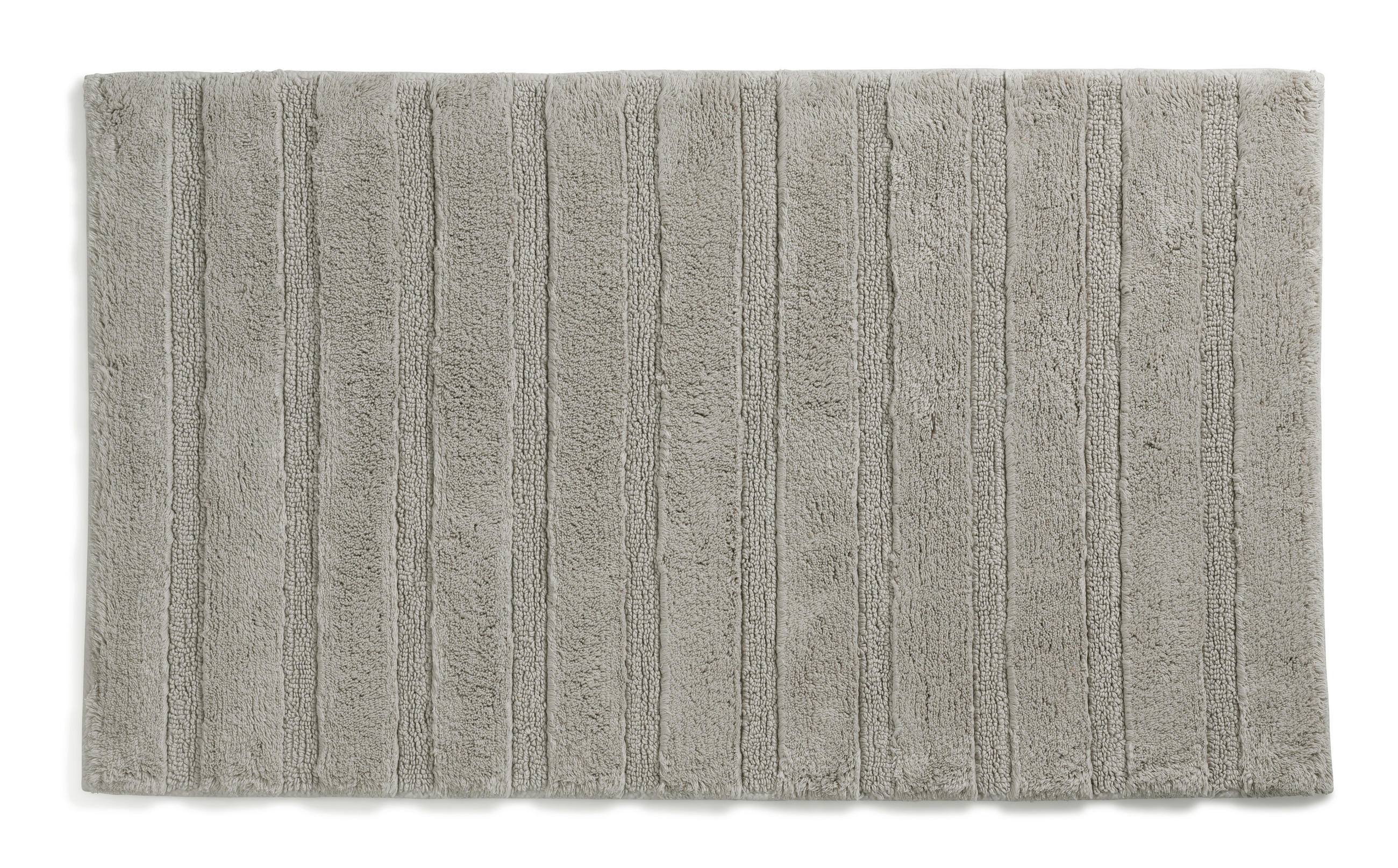 BADEMATTE Grau  - Grau, KONVENTIONELL, Textil (100/60/1,6cm) - Kela