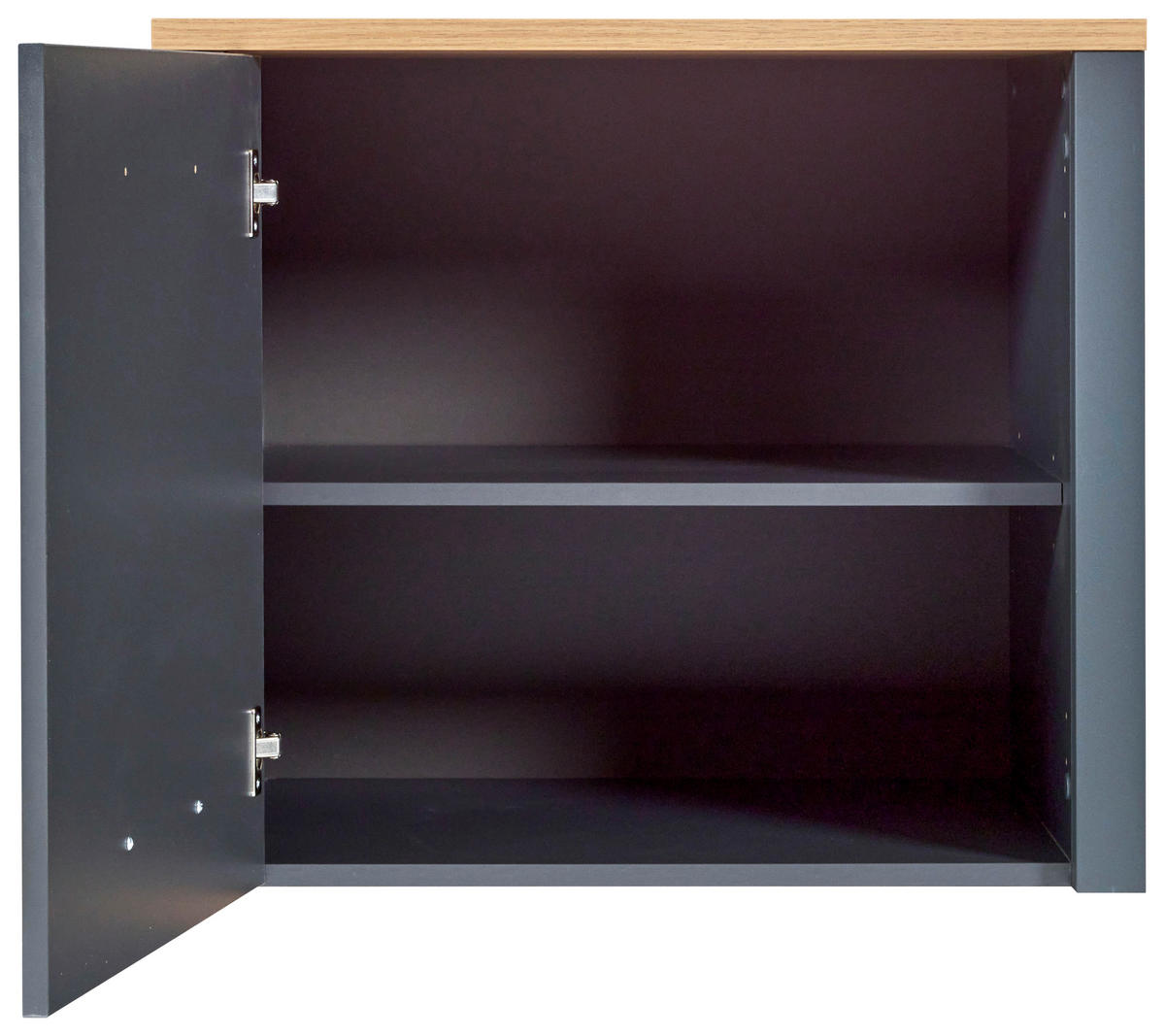 AUFSATZSCHRANK 70/60,5/60 cm   - Anthrazit/Schwarz, MODERN, Holzwerkstoff/Metall (70/60,5/60cm) - home24