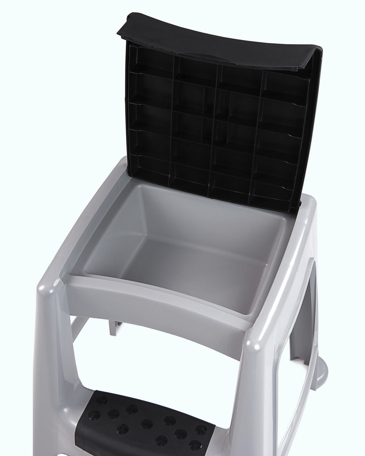 TRITTHOCKER  - Grau, Basics, Kunststoff (44/47/47cm)