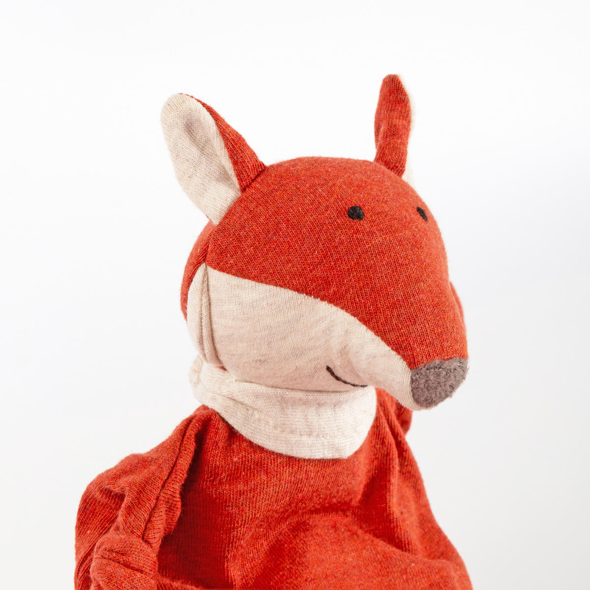 SCHMUSETUCH - Dunkelorange/Weiß, Basics, Textil (13/19/9cm) - Sigikid