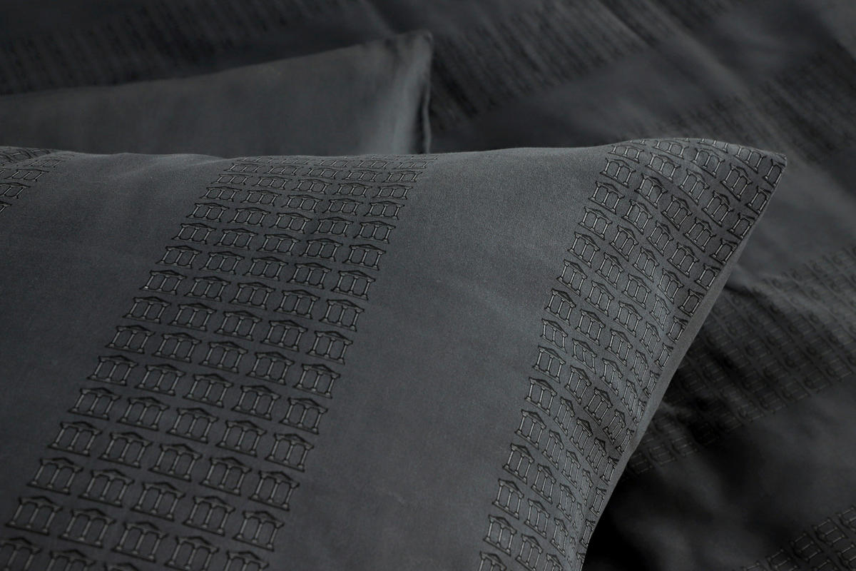 WENDEBETTWÄSCHE Marcel.Remus-Design - Alcudia anthrazit Satin 200/200 cm  - Anthrazit, Design, Textil (200/200cm)