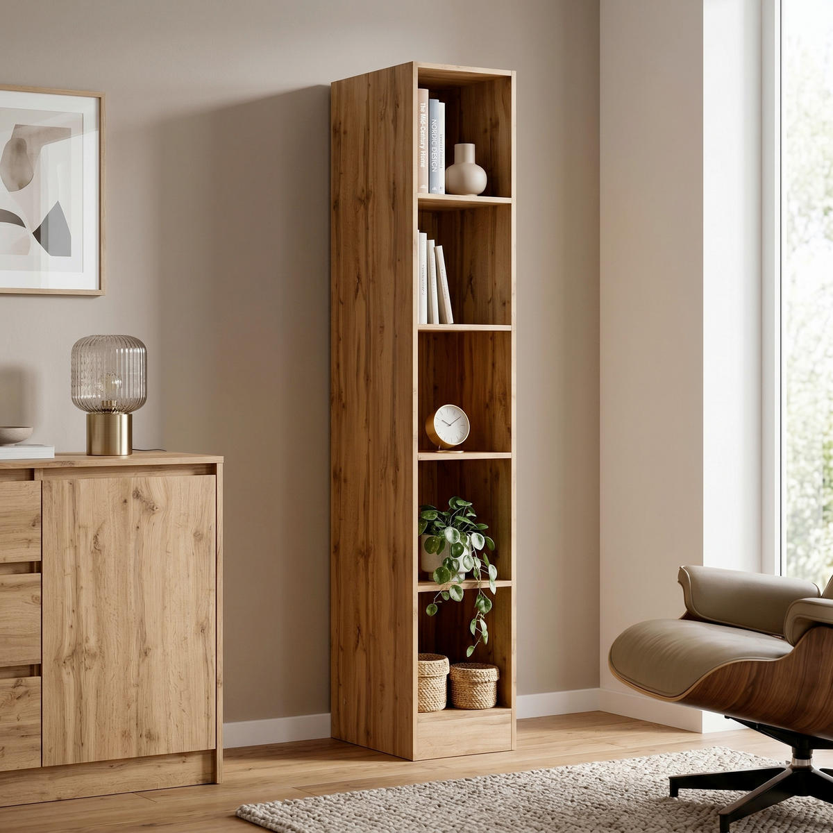 HYLLA i 30/200/60 cm ek Wotan  - ek Wotan, Lifestyle, trämaterial (30/200/60cm) - Held