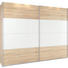 SCHWEBETÜRENSCHRANK in Weiß, Sonoma Eiche - Alufarben/Weiß, KONVENTIONELL, Glas/Holz (271/210/62cm) - Xora SCHWEBETÜRENSCHRANK in Weiß, Sonoma Eiche - Alufarben/Weiß, KONVENTIONELL, Glas/Holz (271/210/62cm) - Xora