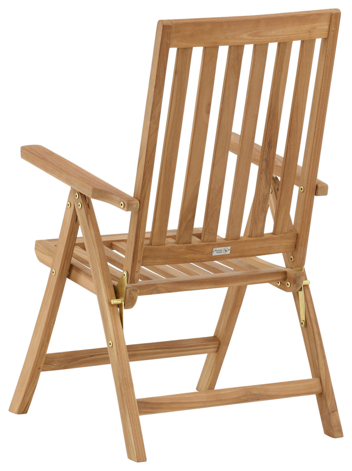 KLAPPSTUHL in Holz Teakfarben  - Teakfarben, KONVENTIONELL, Holz (62/105/73cm) - Gardenson