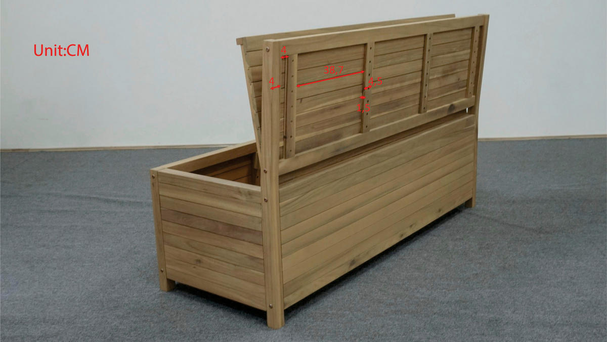 GARTENBANK 150/90/58 cm  in Akaziefarben  - Akaziefarben, ROMANTIK / LANDHAUS, Holz (150/90/58cm) - Ambia Garden