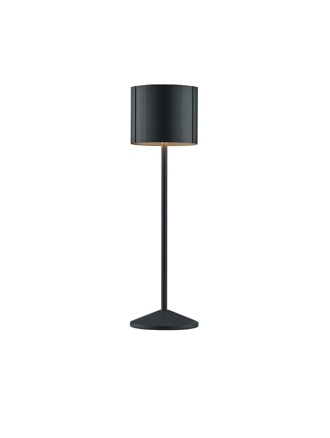 AKKU-TISCHLEUCHTE Marisa 11,5/39 cm   - Schwarz, MODERN, Metall (11,5/39cm) - Musterring