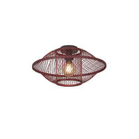 DECKENLEUCHTE  50/25 cm    - Rotbraun, Basics, Holz (50/25cm) - Good & Mojo