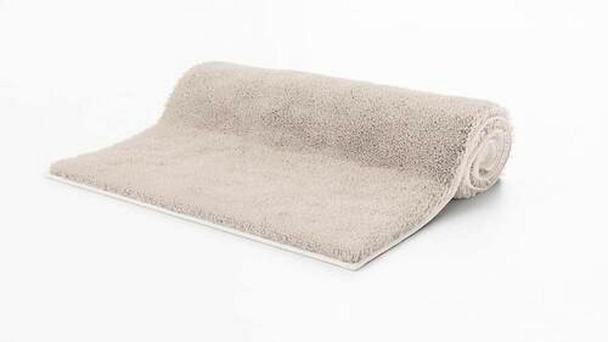 BADEMATTE Cappuccino 70/120 cm  - Cappuccino, Basics, Kunststoff/Textil (70/120cm) - Grund