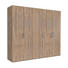 DREHTÜRENSCHRANK 5 -türig Sonoma Eiche - Alufarben/Sonoma Eiche, KONVENTIONELL, Holzwerkstoff/Kunststoff (250/216/58cm) - Hom`in