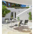 GARTENTISCH 90/180/74 cm - Taupe/Edelstahlfarben, Design, Kunststoff/Metall (90/180/74cm) - Amatio GARTENTISCH 90/180/74 cm - Taupe/Edelstahlfarben, Design, Kunststoff/Metall (90/180/74cm) - Amatio