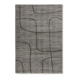 WEBTEPPICH 67/130 cm Samoa Grau  - Grau, KONVENTIONELL, Textil (67/130cm) - Novel