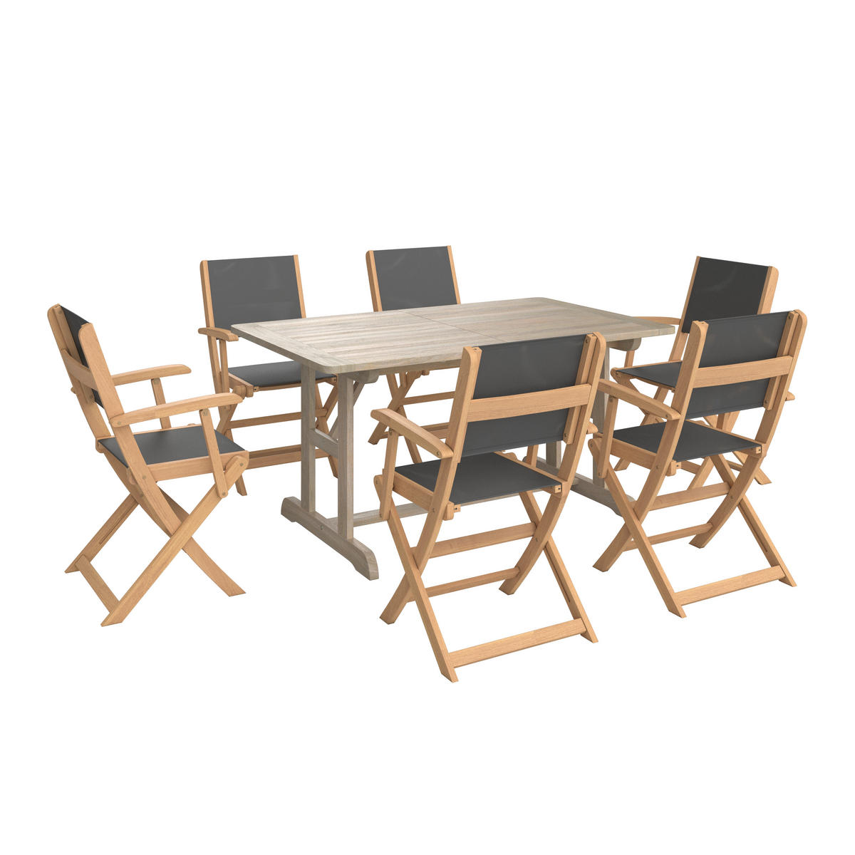 GARTENTISCH 150/210/90/74 cm  - Teakfarben, MODERN, Holz (150/210/90/74cm) - Ambia Garden