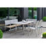 3-SITZER-BANK Teakholz Edelstahl - Edelstahlfarben/Silberfarben, Basics, Holz/Textil (182/44/86cm) - STERN