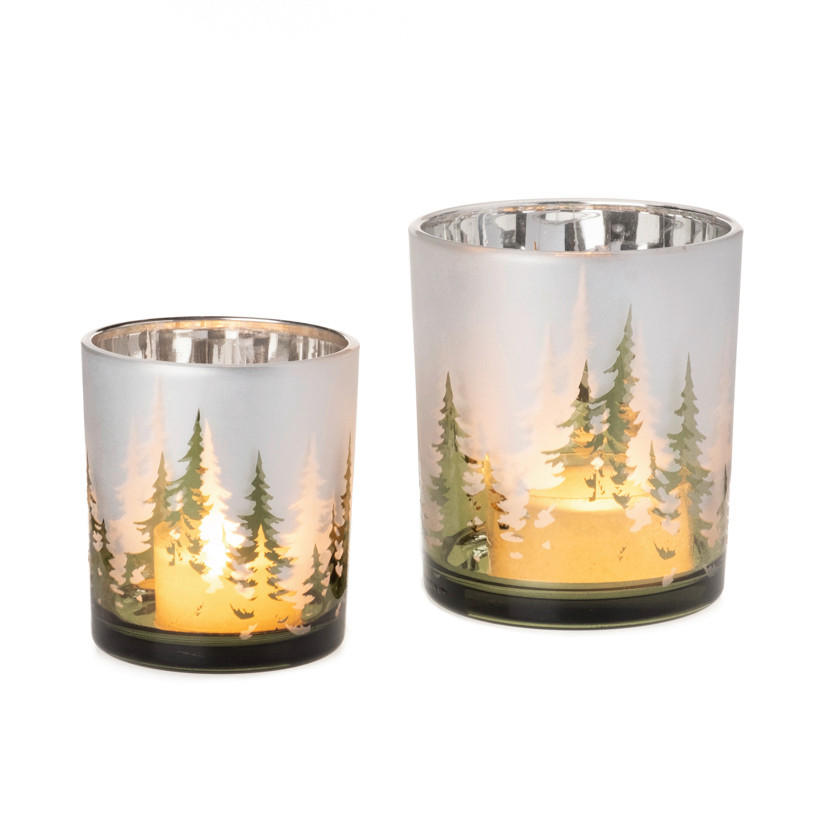 WINDLICHT - Silberfarben, LIFESTYLE, Glas (7,5/8cm) - X-Mas